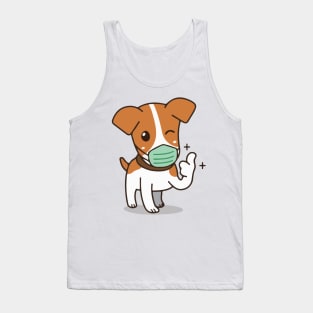 Dog Face Mask Covid 19 Coronavirus Tank Top